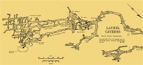 Cave Map | Laurel Caverns, Hopwood, PA | Caves | Pinterest