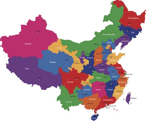 China Political Map | Mappr