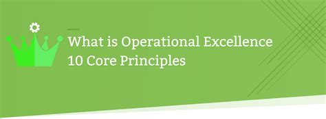 What is Operational Excellence [10 Core Principles]