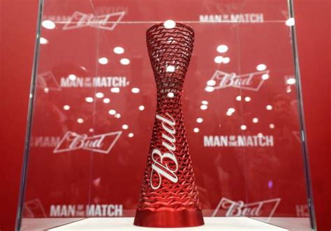 The Man of the Match trophy unveiled by Budweiser the official sponsor ...