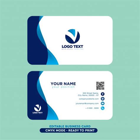 Free Vector | Modern professional business card | Sample business cards ...