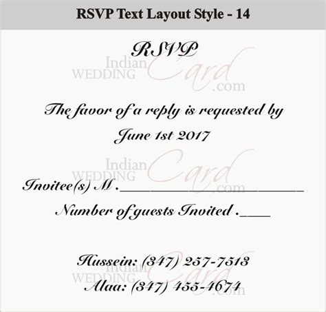 A quick guide to wedding RSVP wording etiquette | Indian Wedding Card's ...