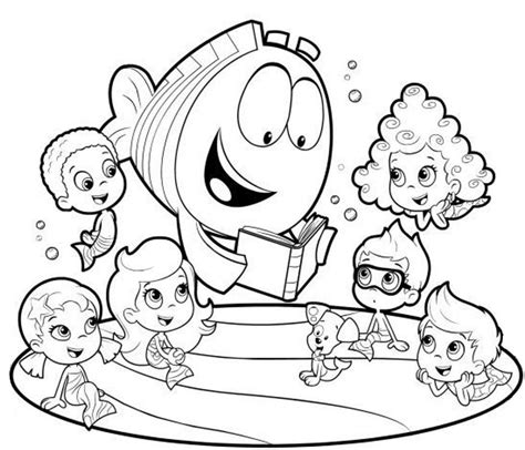 Bubble Guppies para colorear, pintar e imprimir