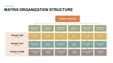 Matrix Organizational Structure PowerPoint Template | Slidebazaar