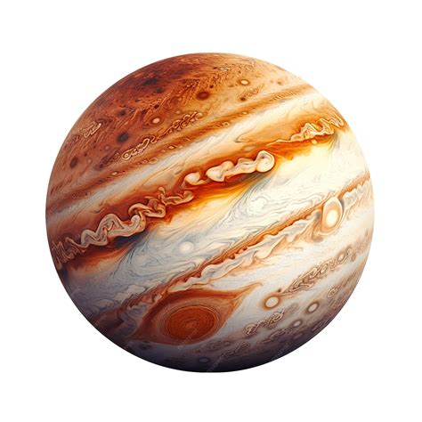 Jupiter planet isolated on white background | Premium AI-generated image