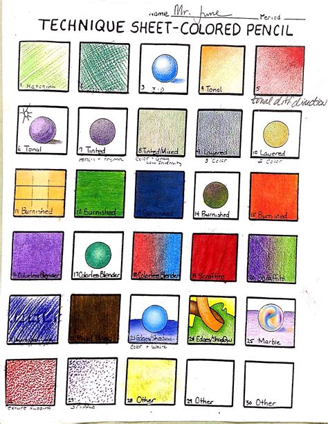 Color Pencil Techniques More Pencil Drawing Tutorials, Color Pencil ...