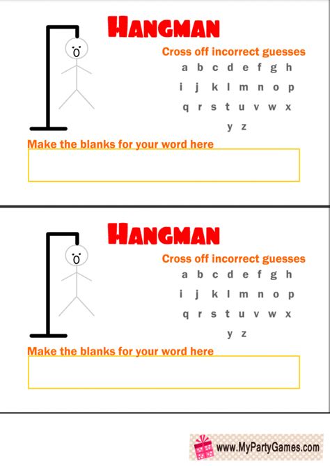 Hangman Game Template