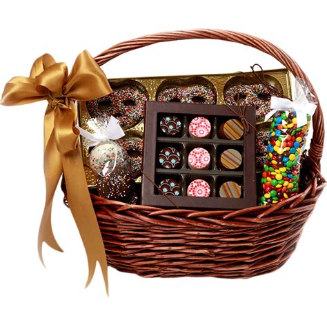 Chocolate Works Small Chocolate Gift Basket | Chocolate gifts basket ...