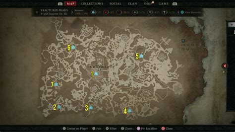 All Fractured Peaks Waypoints Locations - Diablo 4 Guide