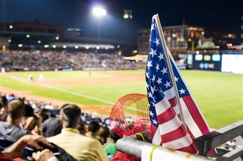 An Iconic Night At The Durham Bulls Baseball Game, NC