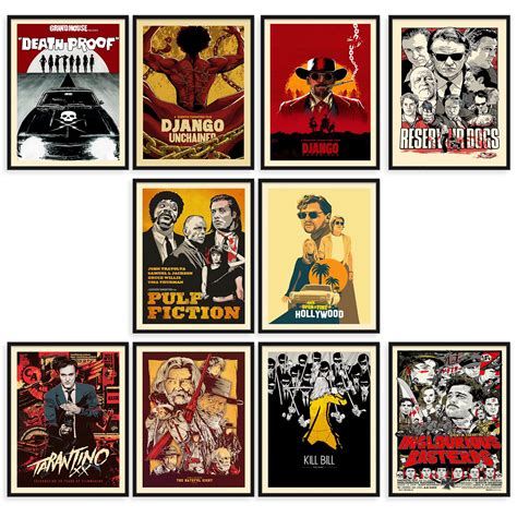 Buy Batuba Design Tarantino Best Movie s Set of 10 Prints, 11x14 inc ...