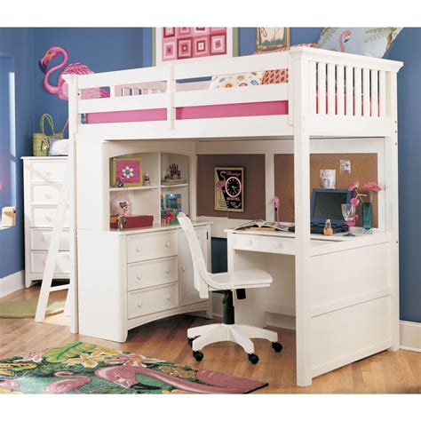 Loft Bed With Desk And Drawers | Foter