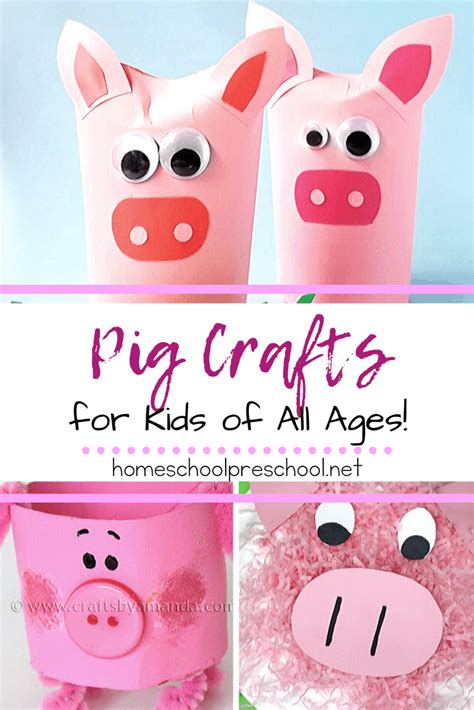 20 Pig Crafts for Preschoolers to Make