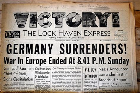 Nazis surrender, ending World War II in Europe | News, Sports, Jobs ...