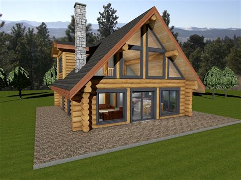 Log Cabin Chalet Floor Plans - floorplans.click