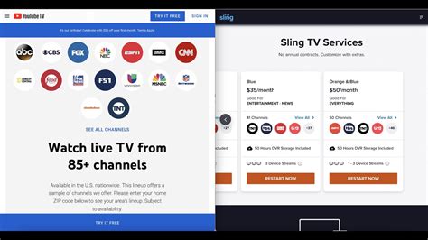 YouTube TV vs Sling TV In-Depth Comparison 2022 - YouTube