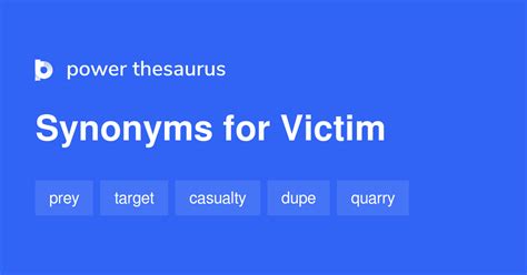 Victim synonyms - 745 Words and Phrases for Victim