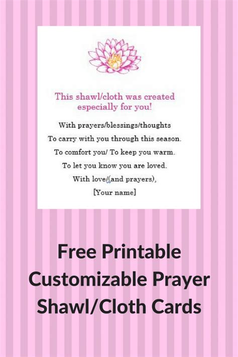 Printable Prayer Shawl Cards - Printable Word Searches