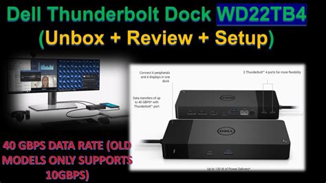 Dell Thunderbolt Dock WD22TB4 - Unboxing | Review | Setup - YouTube