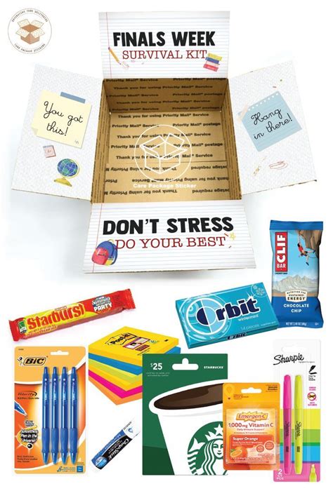 Finals Care Package Sticker Kit / College Survival Kit / Student Exam ...