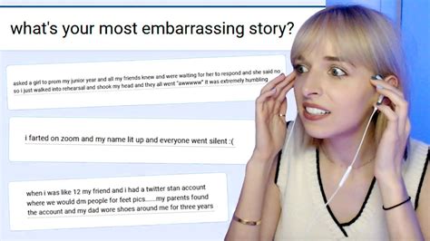 MORE of my viewers MOST EMBARRASSING stories... lol - YouTube