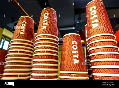 Costa coffee cups Stock Photo - Alamy