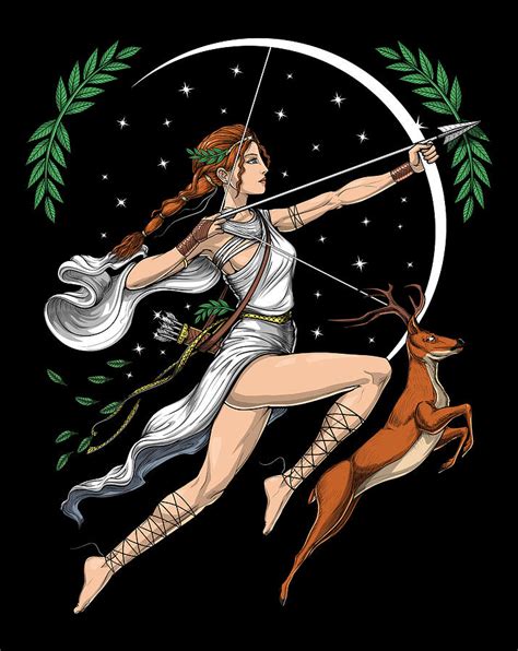 Greek Goddess Artemis Digital Art by Nikolay Todorov - Fine Art America