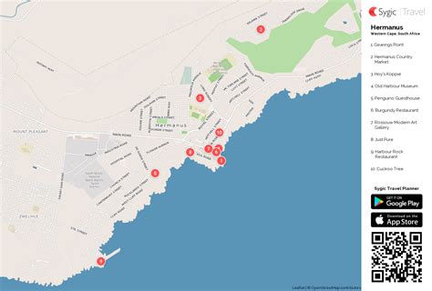 Hermanus Printable Tourist Map | Tripomatic