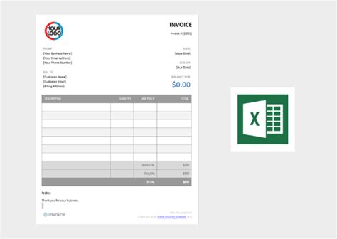 Excel Templates For Invoices