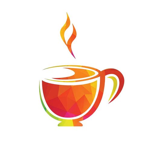 Simple and hot tea logo design template. Tea cup logo vector design ...