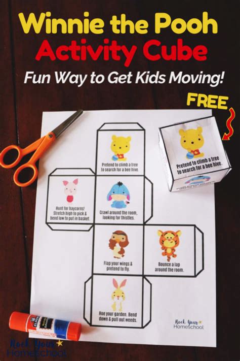 Free Winnie the Pooh-Inspired Activity Cube to Get Up & Move | Winnie ...