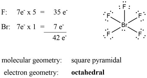 [Solved] What is the electron geometry for BrF5? | Course Hero