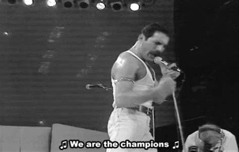 Queen - Champion GIF - Queen Freddie Mercury We Are The Champions ...