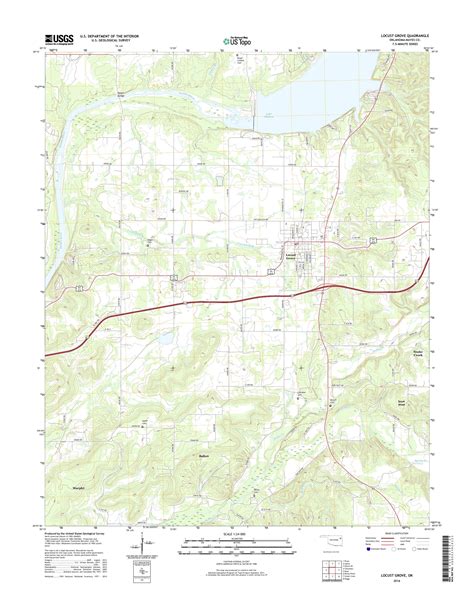 MyTopo Locust Grove, Oklahoma USGS Quad Topo Map