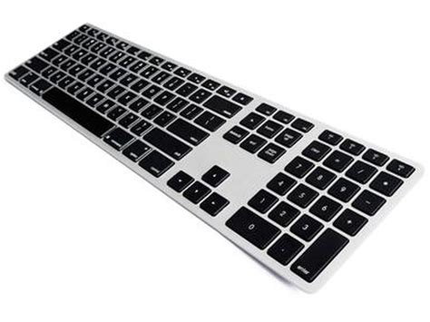 USA Matias Wireless BT Aluminum Backlit Mac Keyboard Silver ...