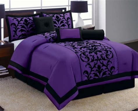 Purple And Black Bedroom Set - houzcodringtonhamera