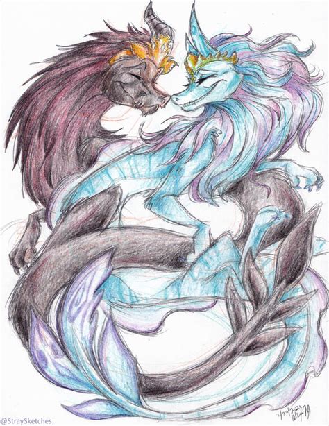 Commission - Dragon Wedding by Stray-Sketches in 2021 | Sketches ...