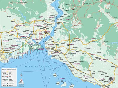 Istanbul Map. Map of Istanbul rail system, Printable Istanbul maps