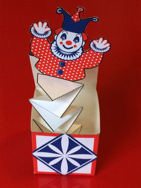 Happy Clown Jack in the Box Pop Up Printable file DIY Toy | Etsy