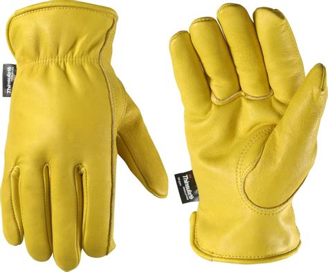 Wells Lamont Leather Work Gloves, Insulated Grain Cowhide, Large (1108L ...