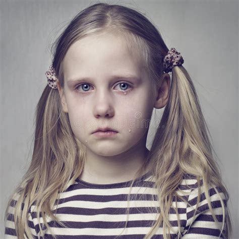 Little girl crying stock image. Image of pain, young - 51329189