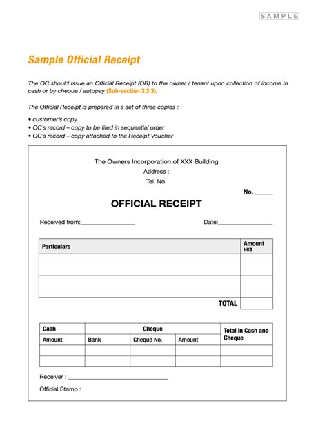 Official receipt of payment: Fill out & sign online | DocHub