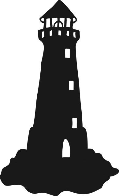 Lighthouse #5 Silhouette Laser Cut Appliques | Silhouette clip art ...