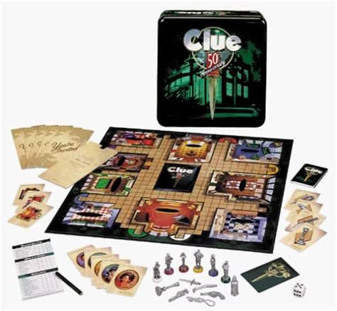 Parker Brothers: CLUE 50th Anniversary Deluxe Edition Game in Metal Tin!