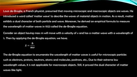 PPT - de-Broglie equation PowerPoint Presentation, free download - ID ...