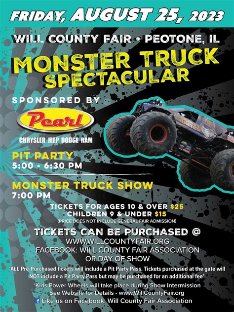 Will County Fair Monster Truck Show | Will County Fairgrounds, Peotone ...