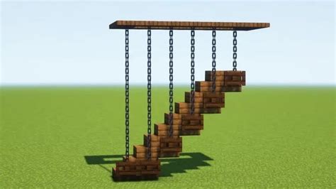 a wooden structure with chains hanging from it's sides