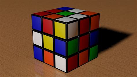 3x3 Scrambled Rubiks Cube 3D model | CGTrader