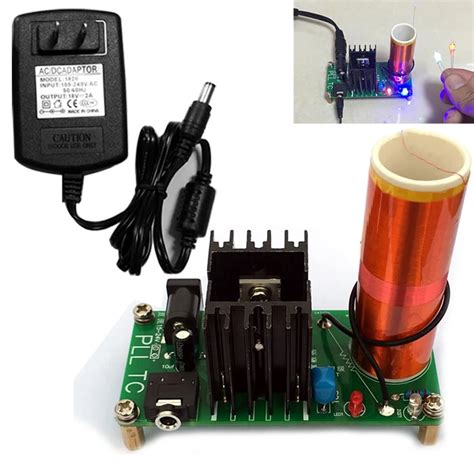 DIY Mini Tesla Coil Kit 15W Mini Music Tesla Coil Plasma Speaker Tesla ...