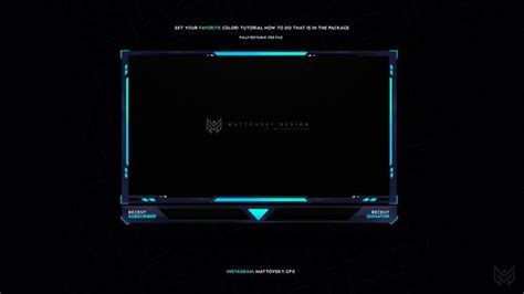 Facecam Border for STREAMERS - Various Colors! | [.PSD] | Overlays ...